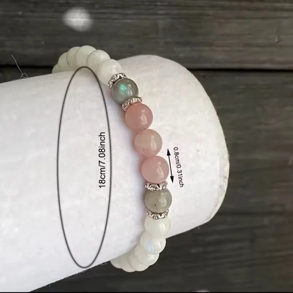 Healing Crystal Beaded Bracelet Natural Bracelet - Picture 4 of 9